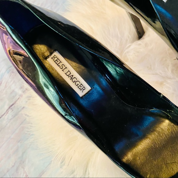 Kelsi Dagger black platform pumps sz7.5 - Picture 3 of 9